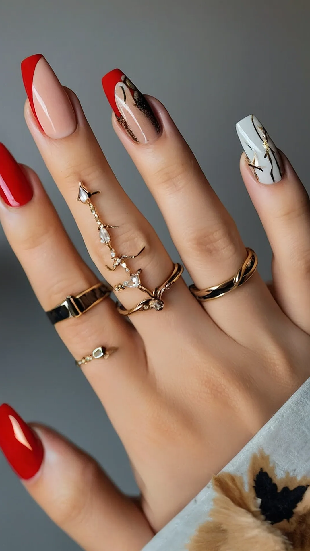#10 Cherry Bomb Acrylic Nails