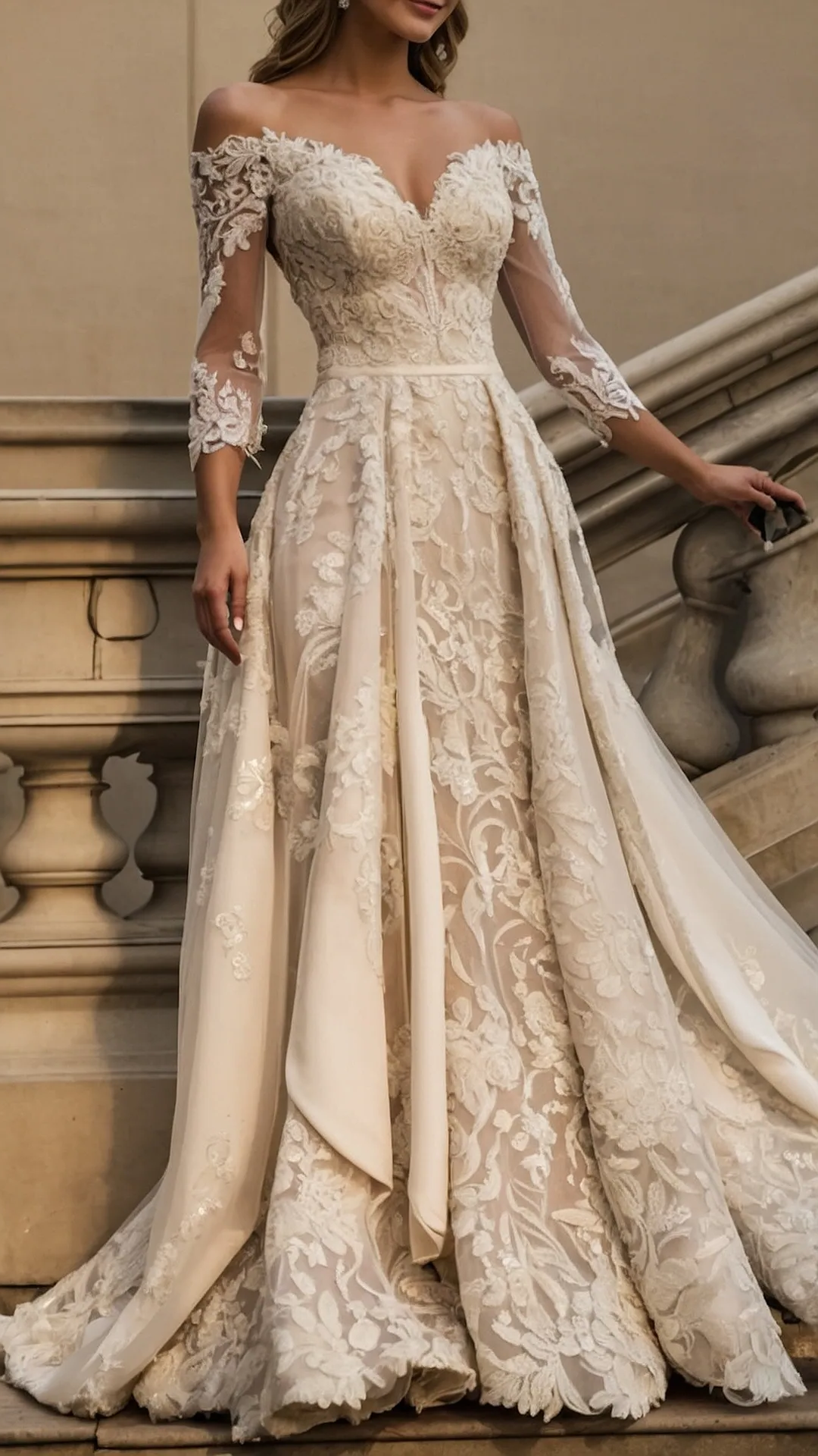 #12 Flower Crown Vows Wedding Dress