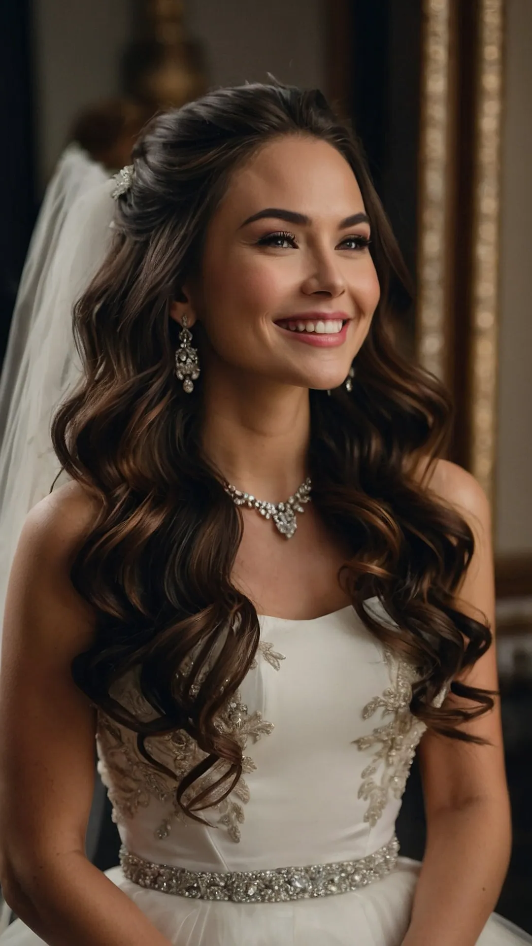 #12 Flowing Grace Half-Up Hairstyle