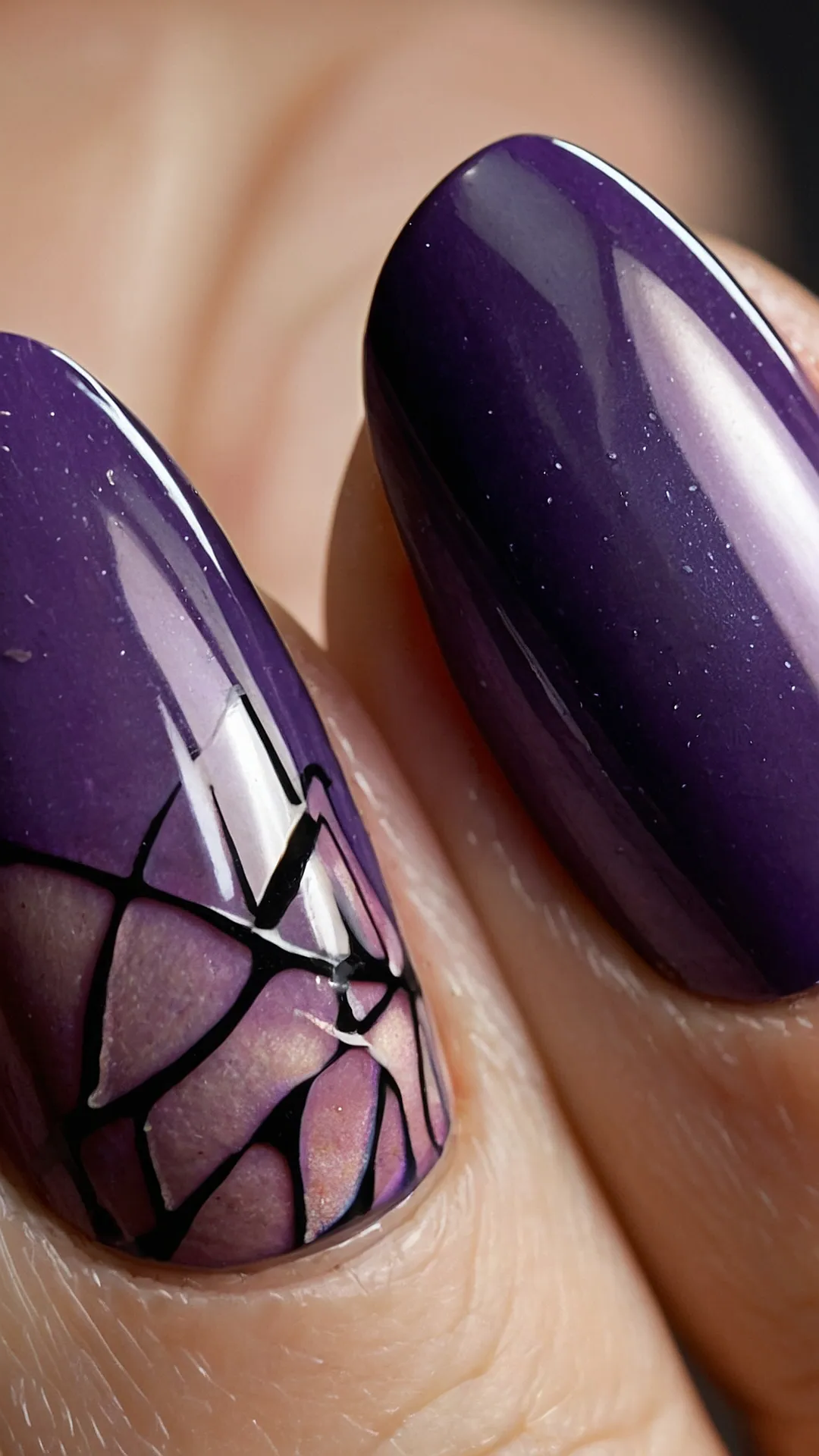 #12 Violet Vanguard Nail Art Design
