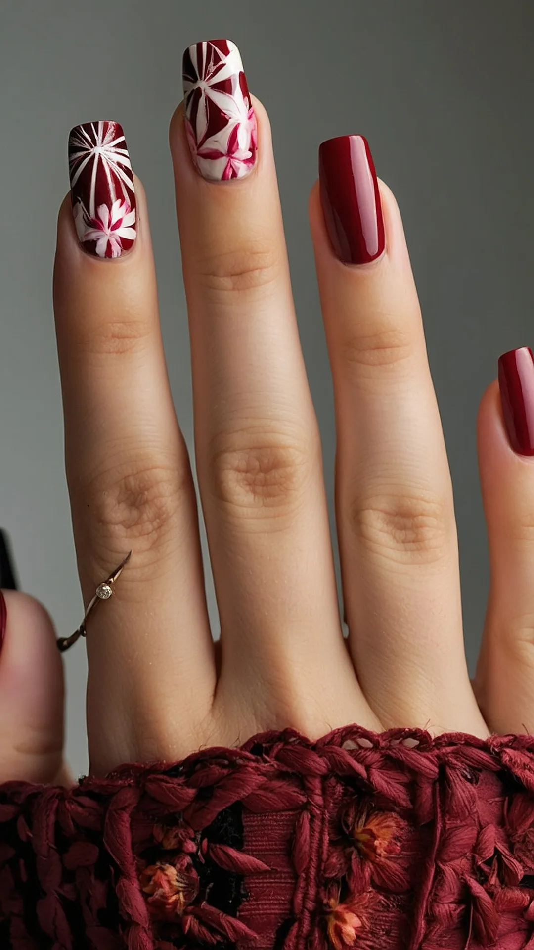 #1 Ruby Rebellion Acrylic Nails