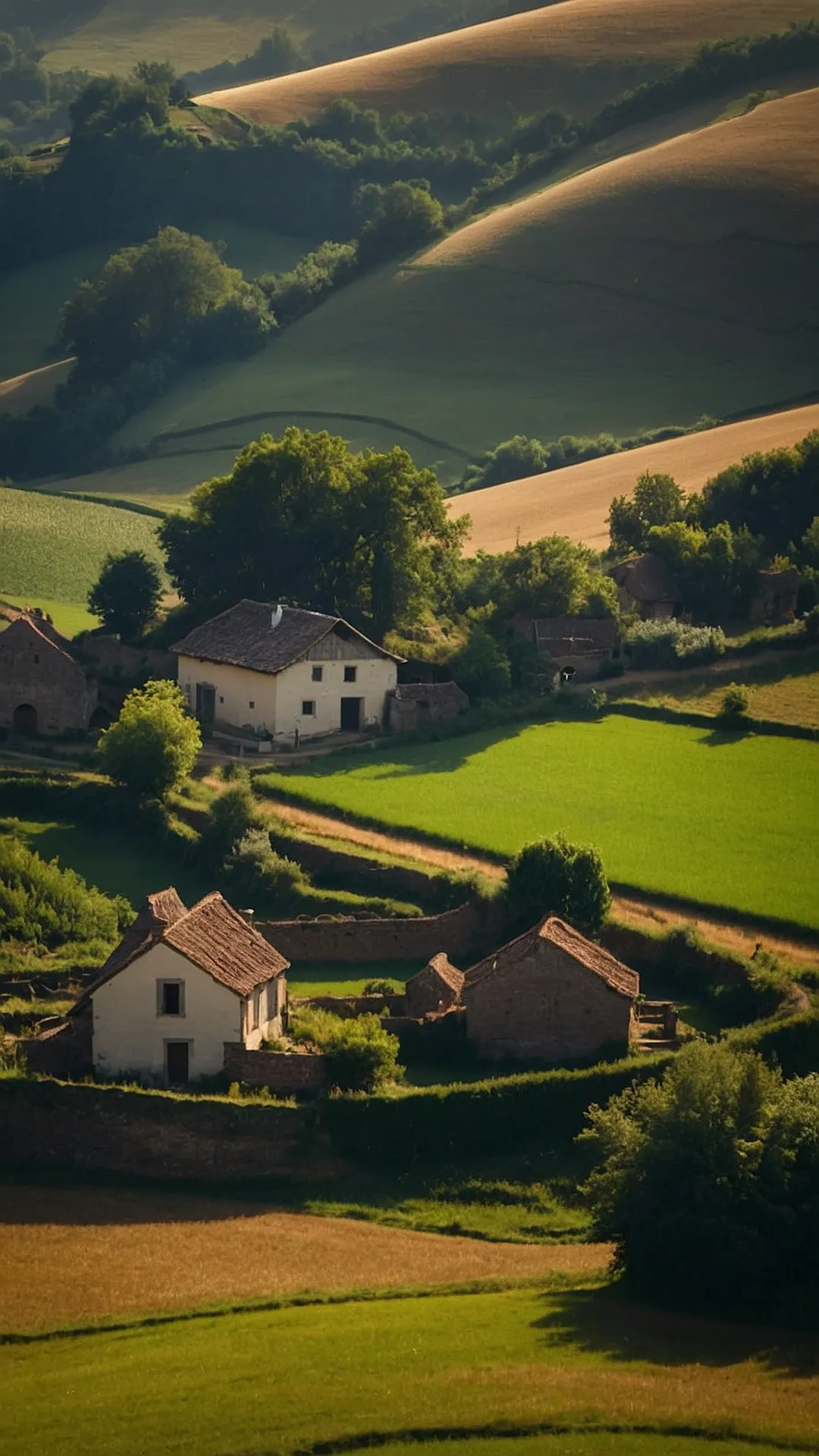 Enchanting #8 Village Canvas