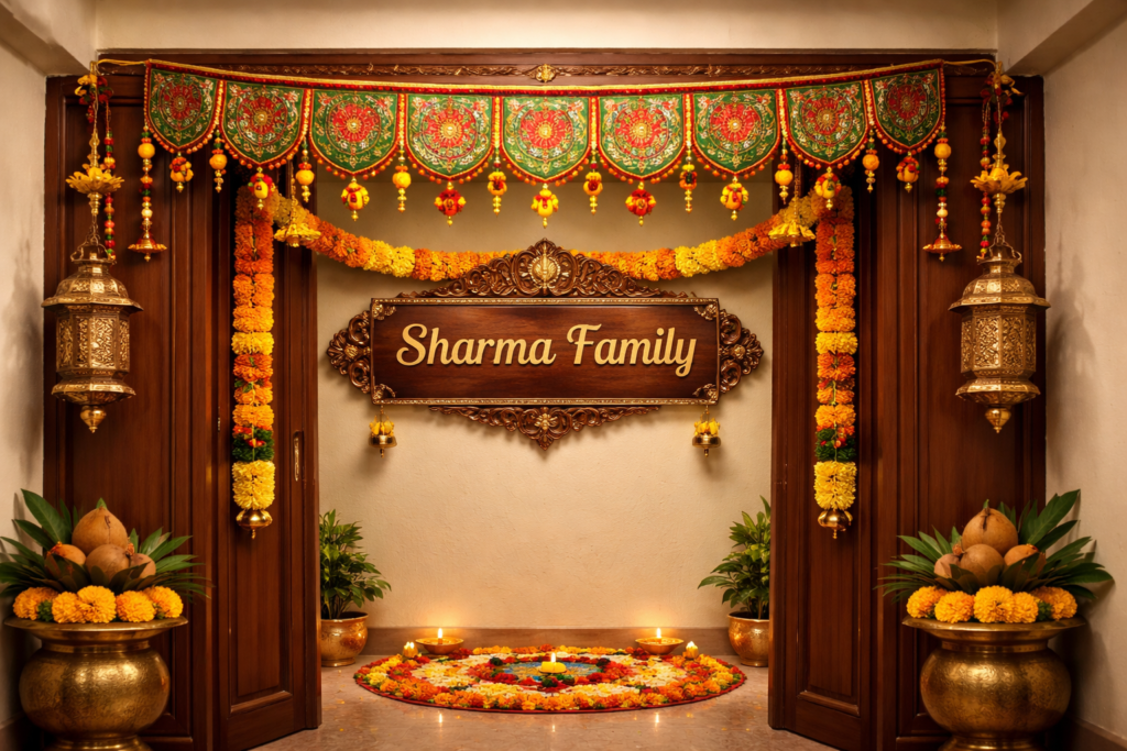 entrance decor indian ideas