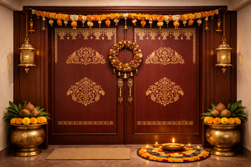 home entrance decor indian