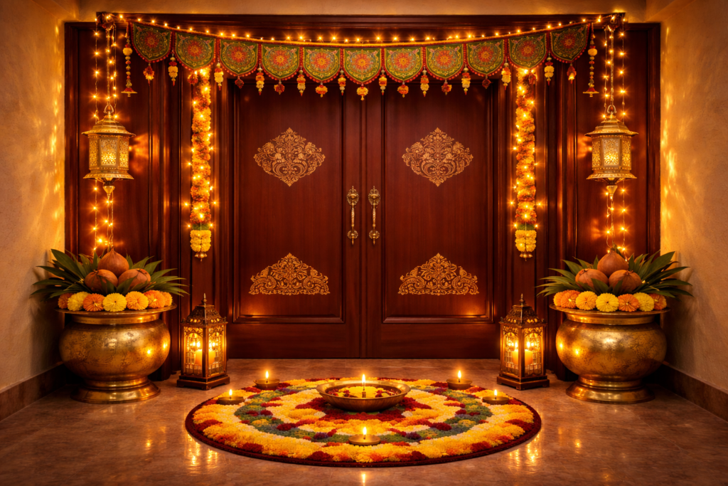 home entrance decor indian