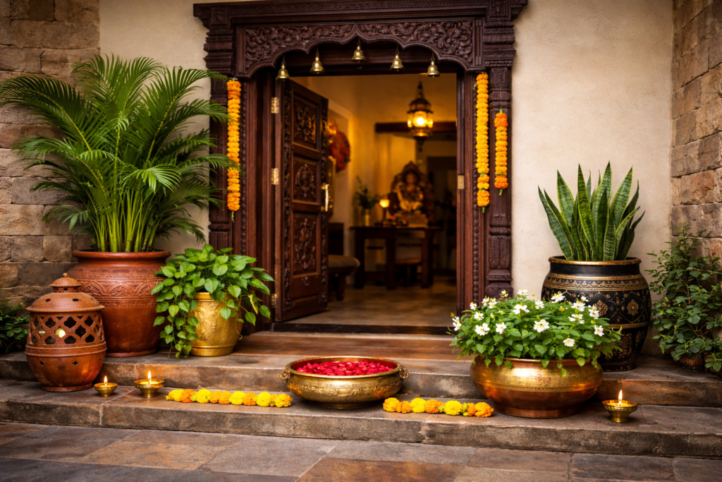 home entrance decor indian