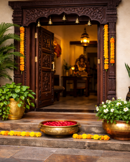 home entrance decor indian