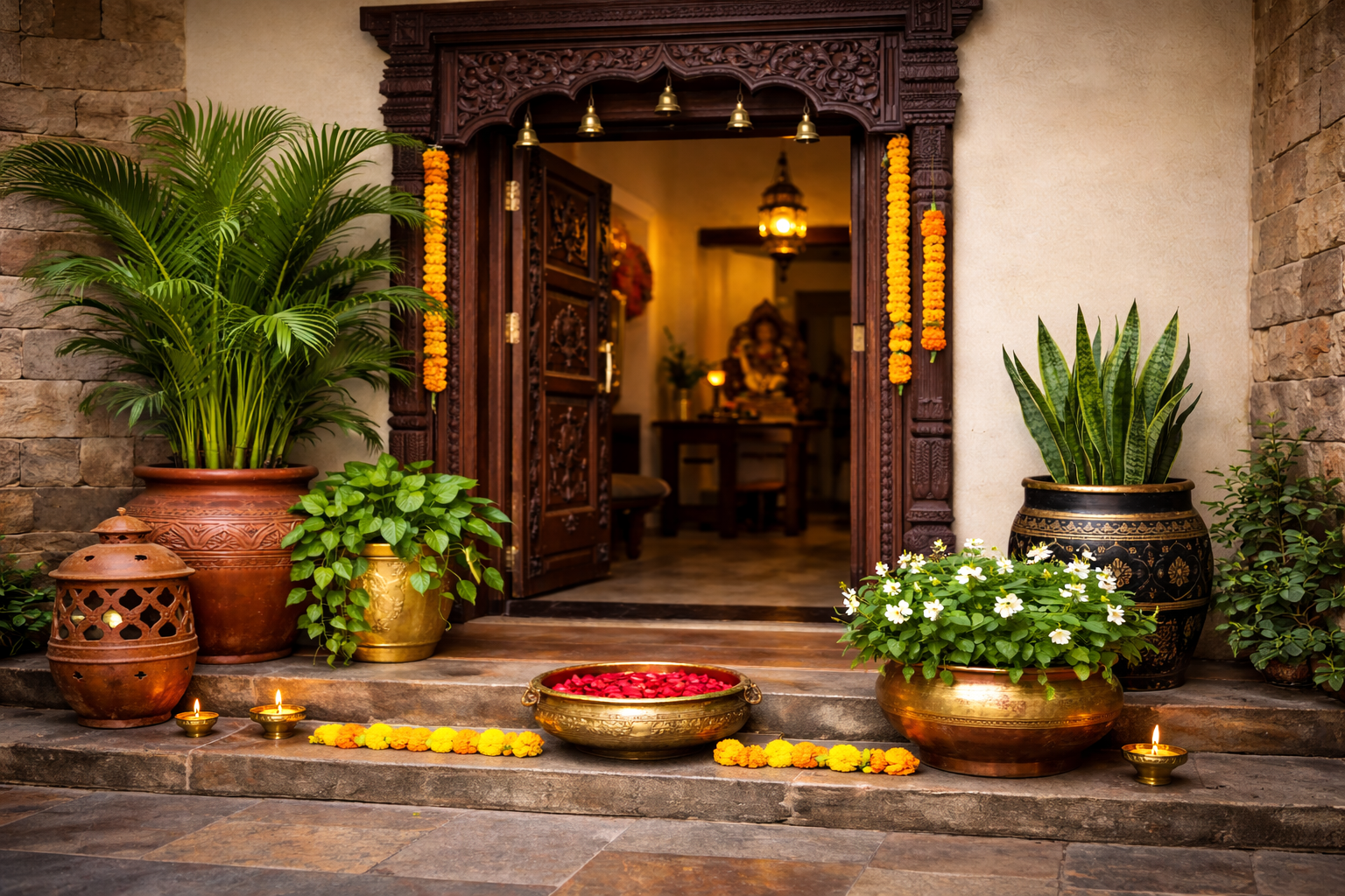 home entrance decor indian
